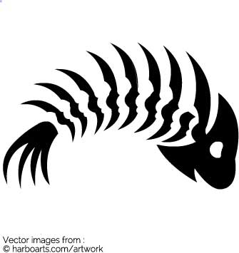 335x355 Download Fish Skeleton
