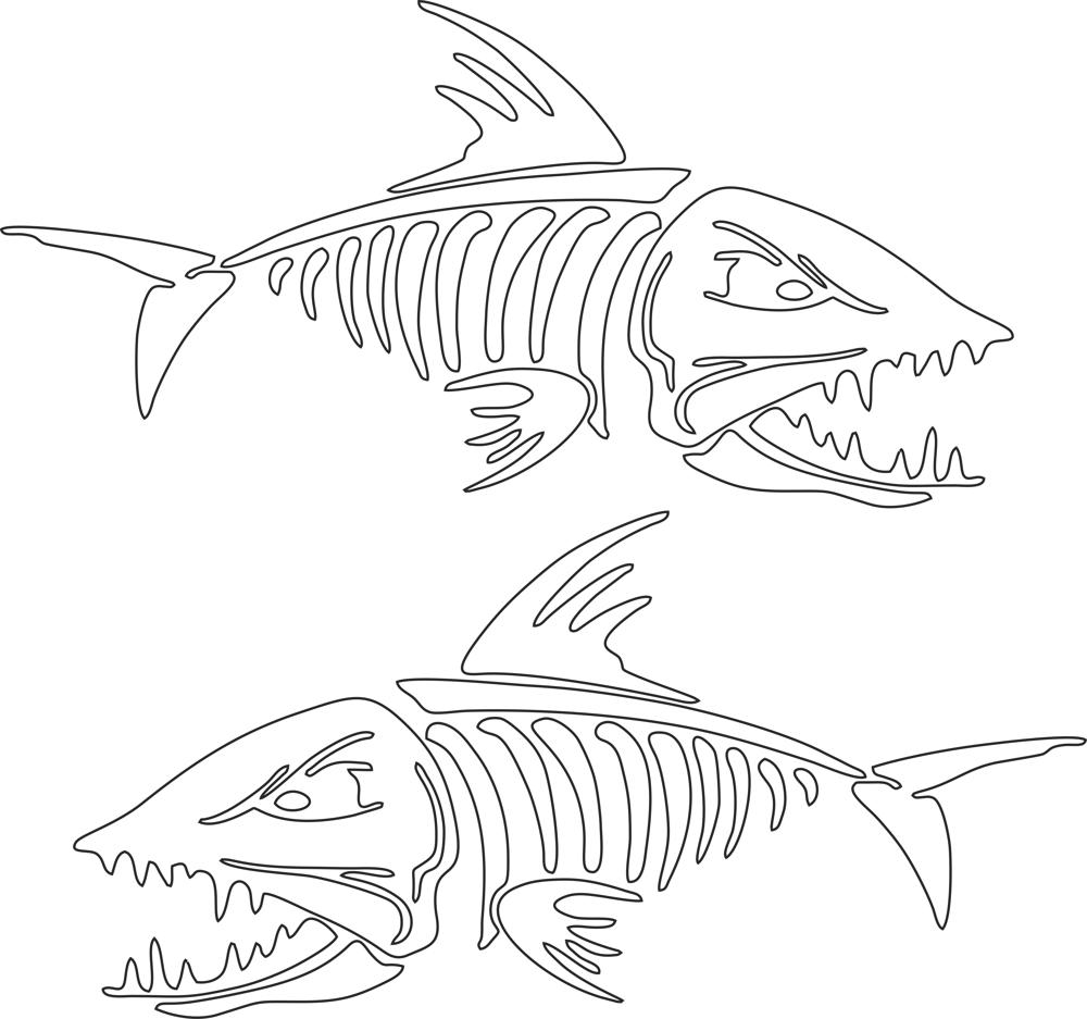 1000x937 Fish Skeleton Vector Art Free Vector Download
