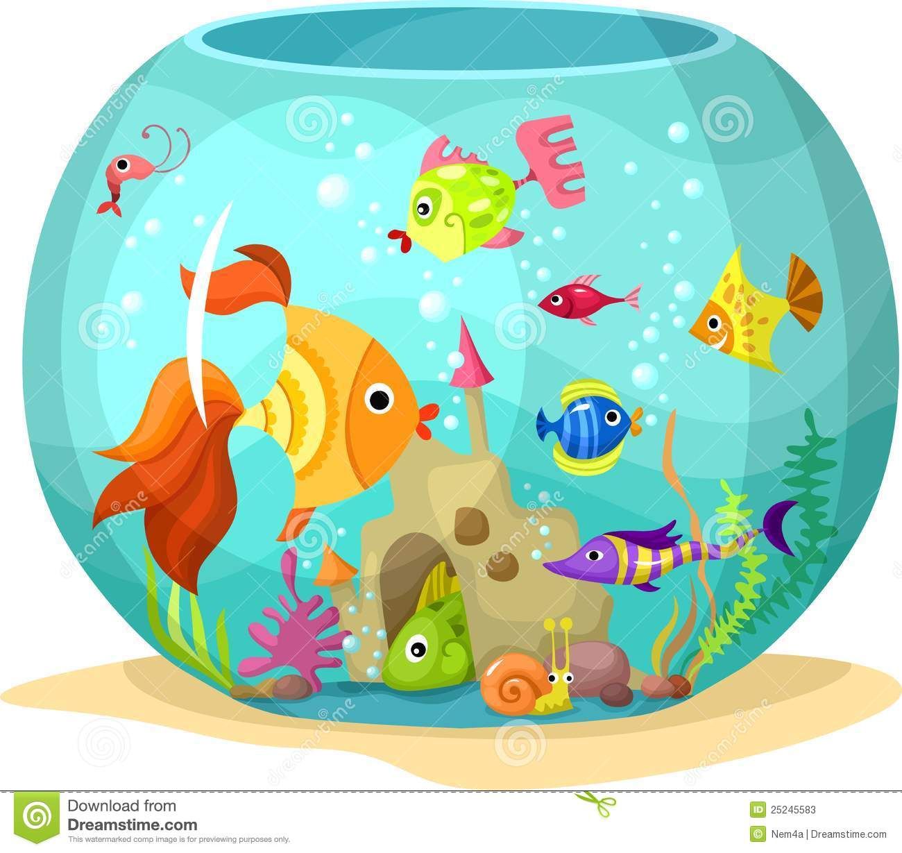 1300x1229 Fish Tank Clipart Round