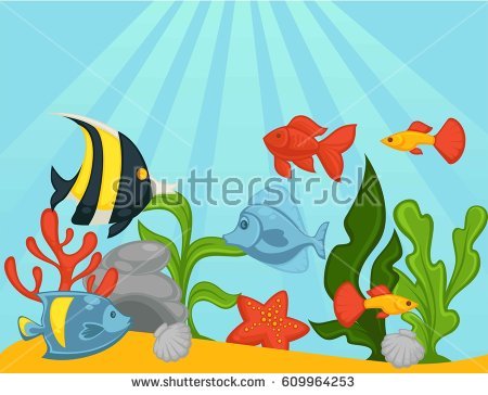 450x364 Fish Tank Clipart Underwate Background