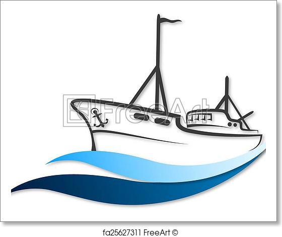 560x470 Free Art Print Of Fishing Boat Vector Freeart Fa25627311