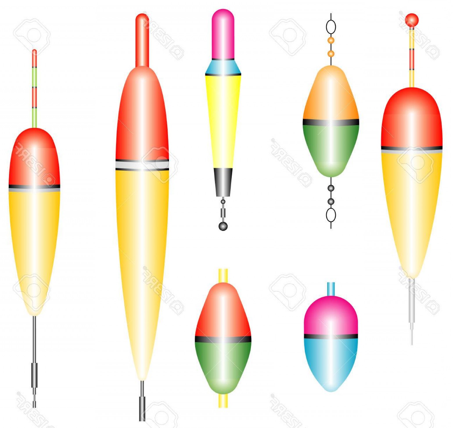 1560x1477 Photostock Vector Collection Of Fishing Floats Set Of Fishing