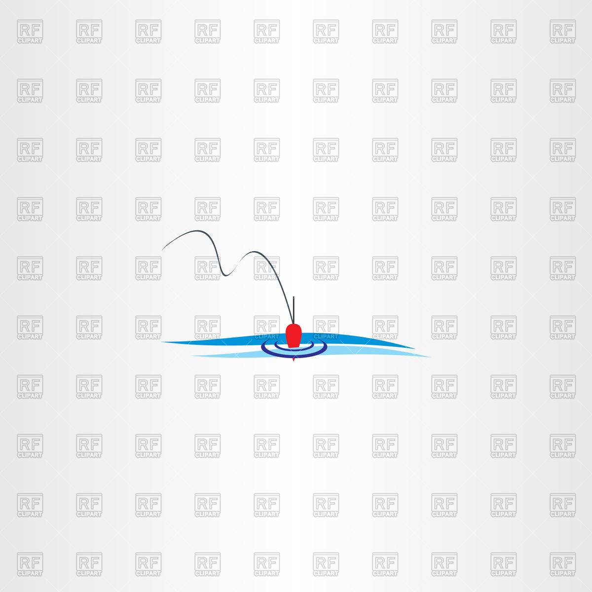 1200x1200 River Fishing Bobber Icon Vector Image Vector Artwork Of Sport