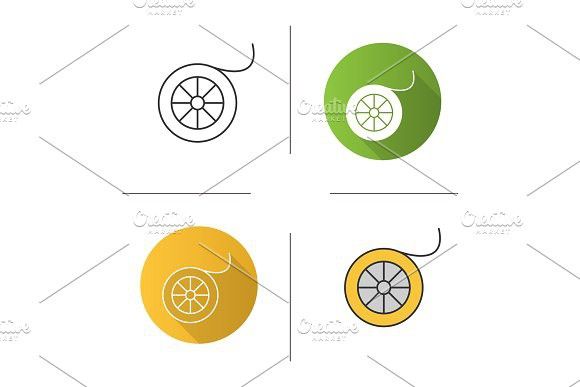 580x387 Fishing Line Spool Icon