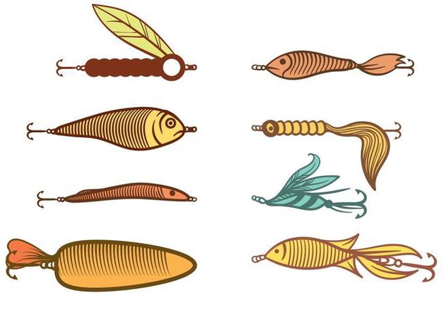 632x443 Free Fishing Lure Vector Free Vector Download 393673 Cannypic