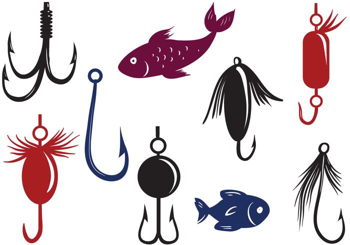 700x490 Free Fishing Lure Vectors