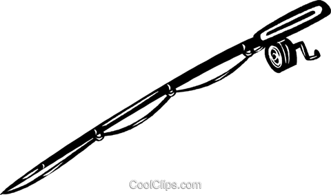 480x283 Fishing Pole Royalty Free Vector Clip Art Illustration Vc040557