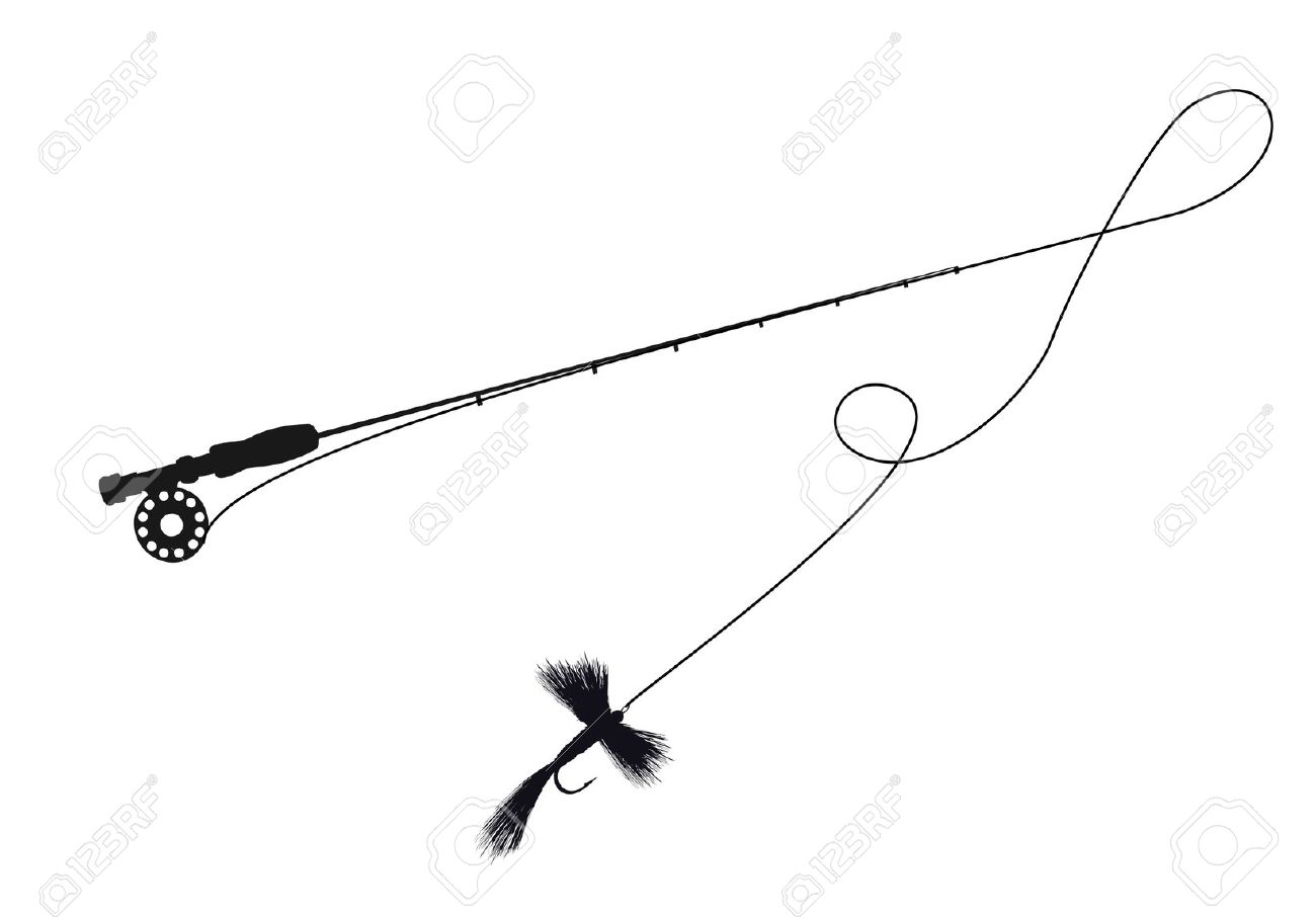 1300x906 Collection Of Fly Fishing Pole Clipart High Quality, Free