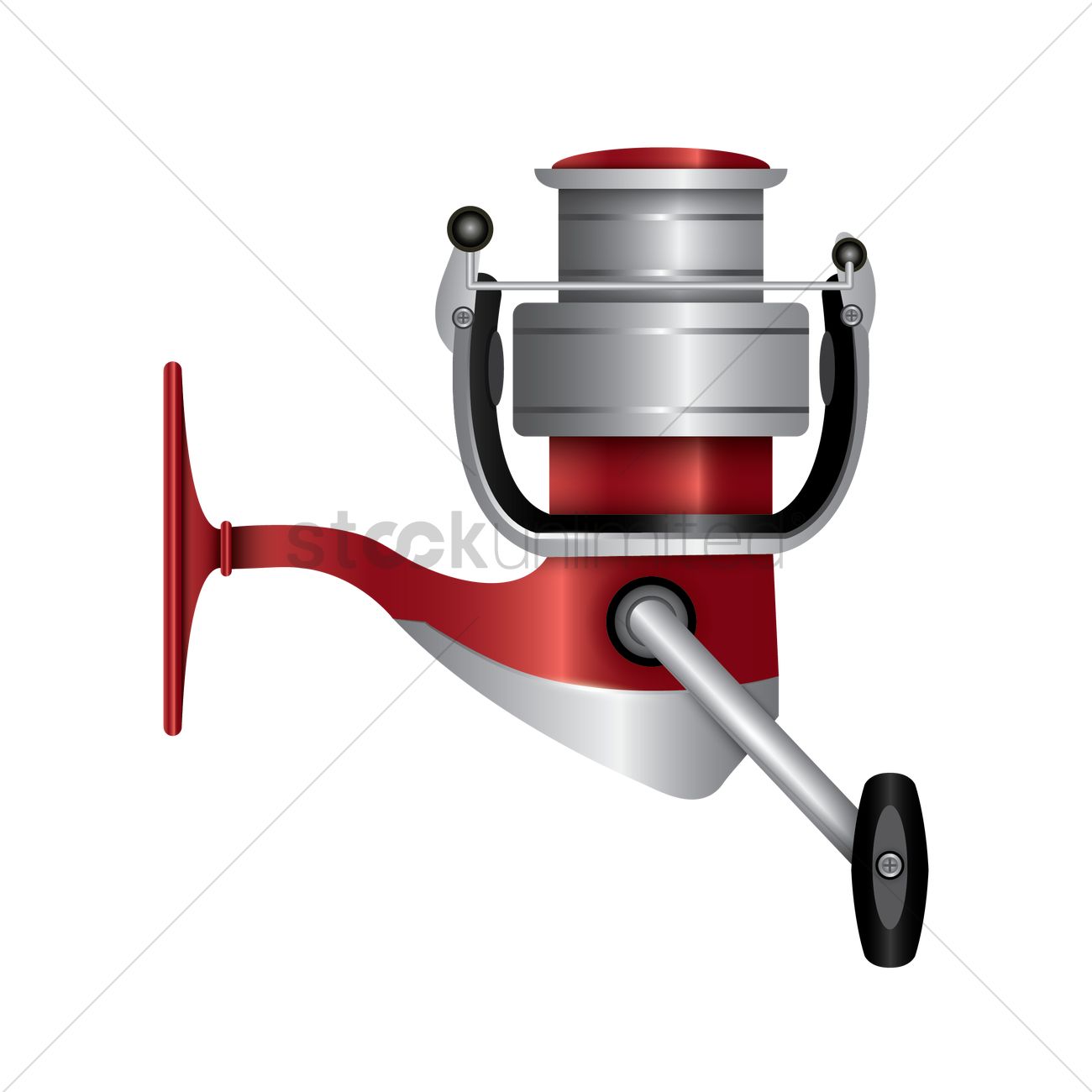 1300x1300 Fishing Reel Vector Image