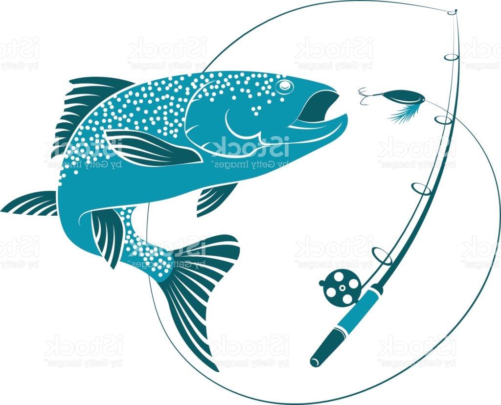 1024x828 Best Hd Fish Jumping For Bait And Fishing Rod Vector Image