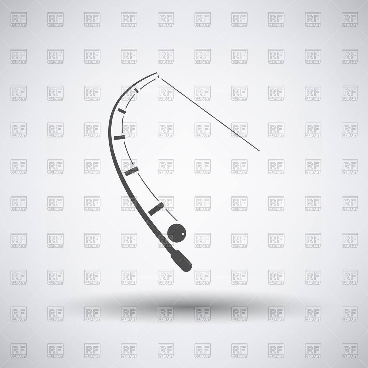 1200x1200 Fishing Rod Icon Vector Image Vector Artwork Of Sport And