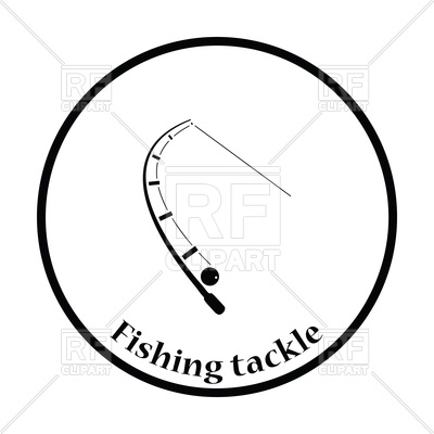 400x400 Icon Of Curved Fishing Rod Vector Image Vector Artwork Of Icons