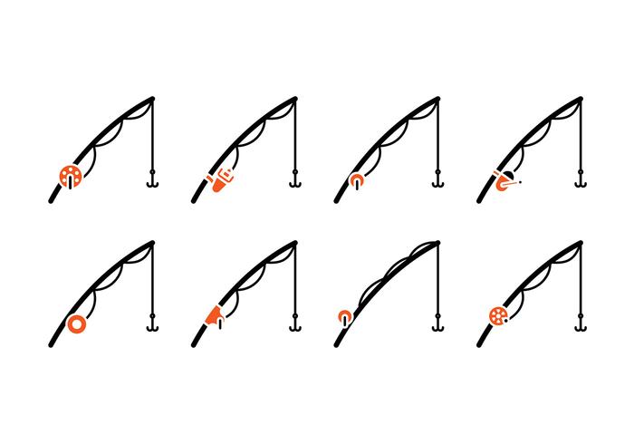 700x490 Fishing Rod Icon Vector Stock Images