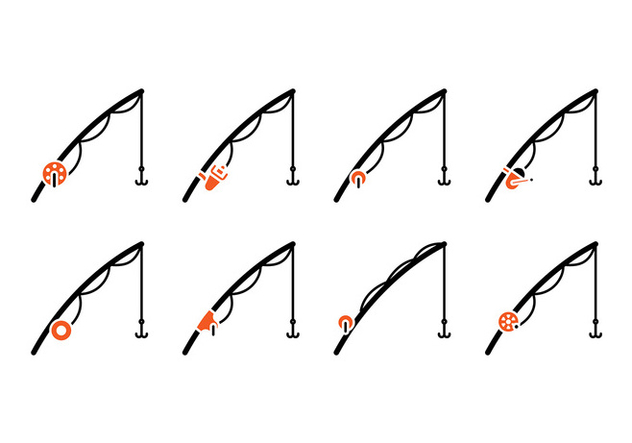 632x443 Fishing Rod Icon Vector Free Vector Download 399249 Cannypic