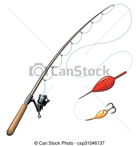 450x470 Collection Of Free Fished Clipart Fishing Rod. Download On Ubisafe