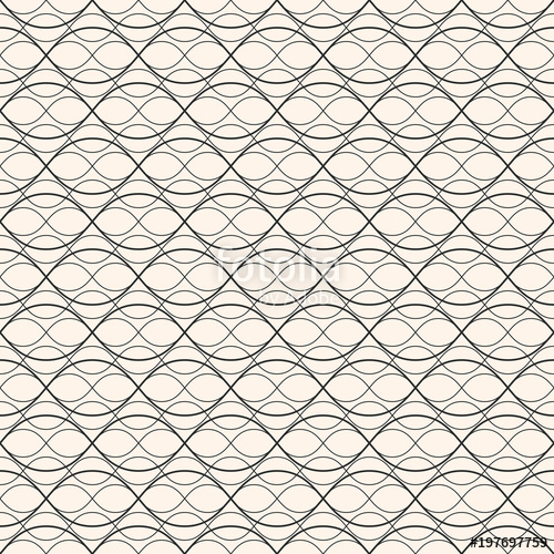 500x500 Subtle Vector Texture. Seamless Pattern With Thin Curved Lines