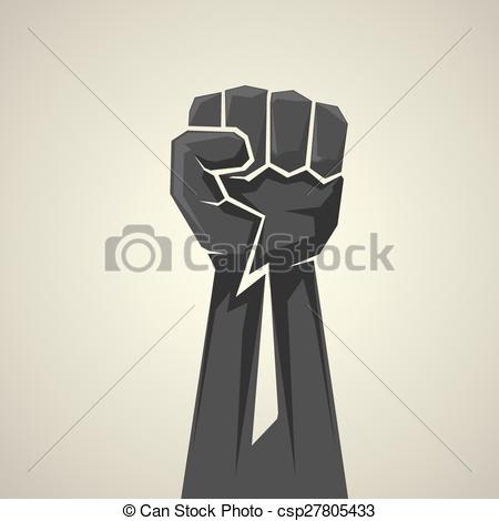 450x470 Freedom Concept. Vector Fist Icon. Fist Logo Vectors