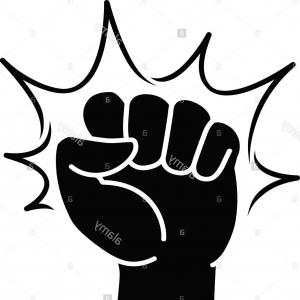 300x300 Fist Label Or Logo Punch Opposition Hitting Vector Sohadacouri