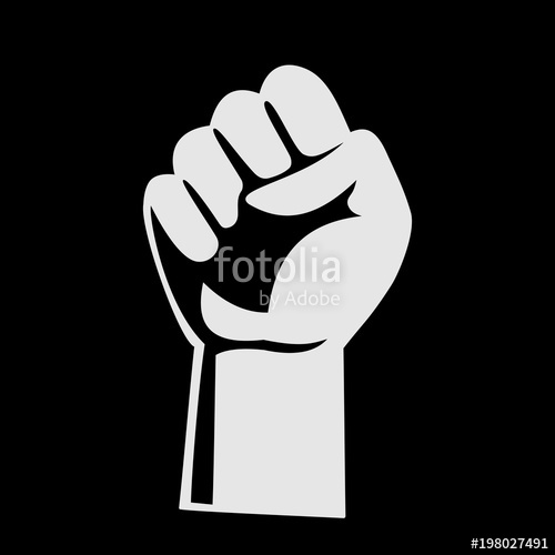 500x500 Fist Hand Icon. Vector Illustration Stock Image And Royalty Free