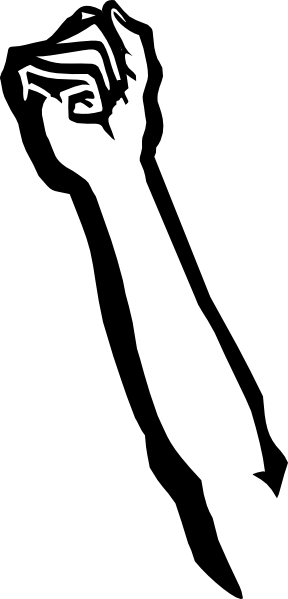 288x599 Clip Art Woman Fist Pump Clipart