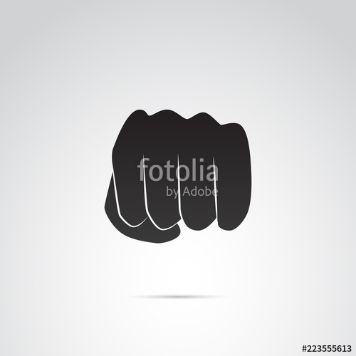 500x500 Fist, Punch Vector Icon. Stock Image And Royalty Free Vector