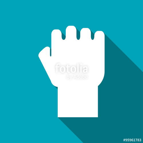 500x500 Fist Vector Flat Icon Stock Image And Royalty Free Vector Files