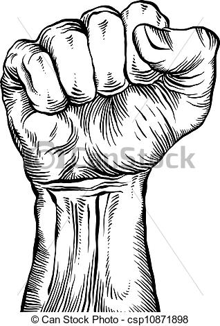 318x470 Drawn Fist Vector