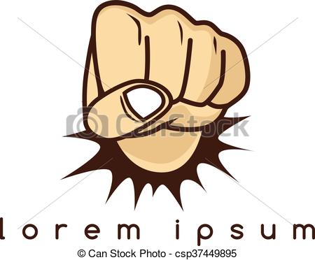 450x372 Fist Hand Sign Gesture Cartoon Theme Vector Art Eps Vectors