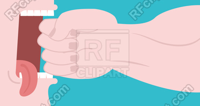 400x212 Punch On Teeth. Fist Beat Face. Vector Image Vector Artwork Of