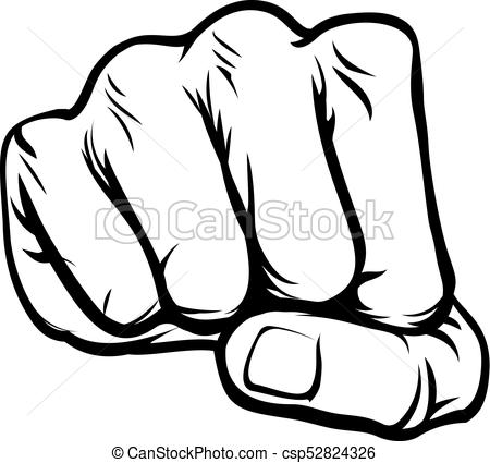 450x425 Comicbook Cartoon Fist. Cartoon Fist From The Front In A Pop Art