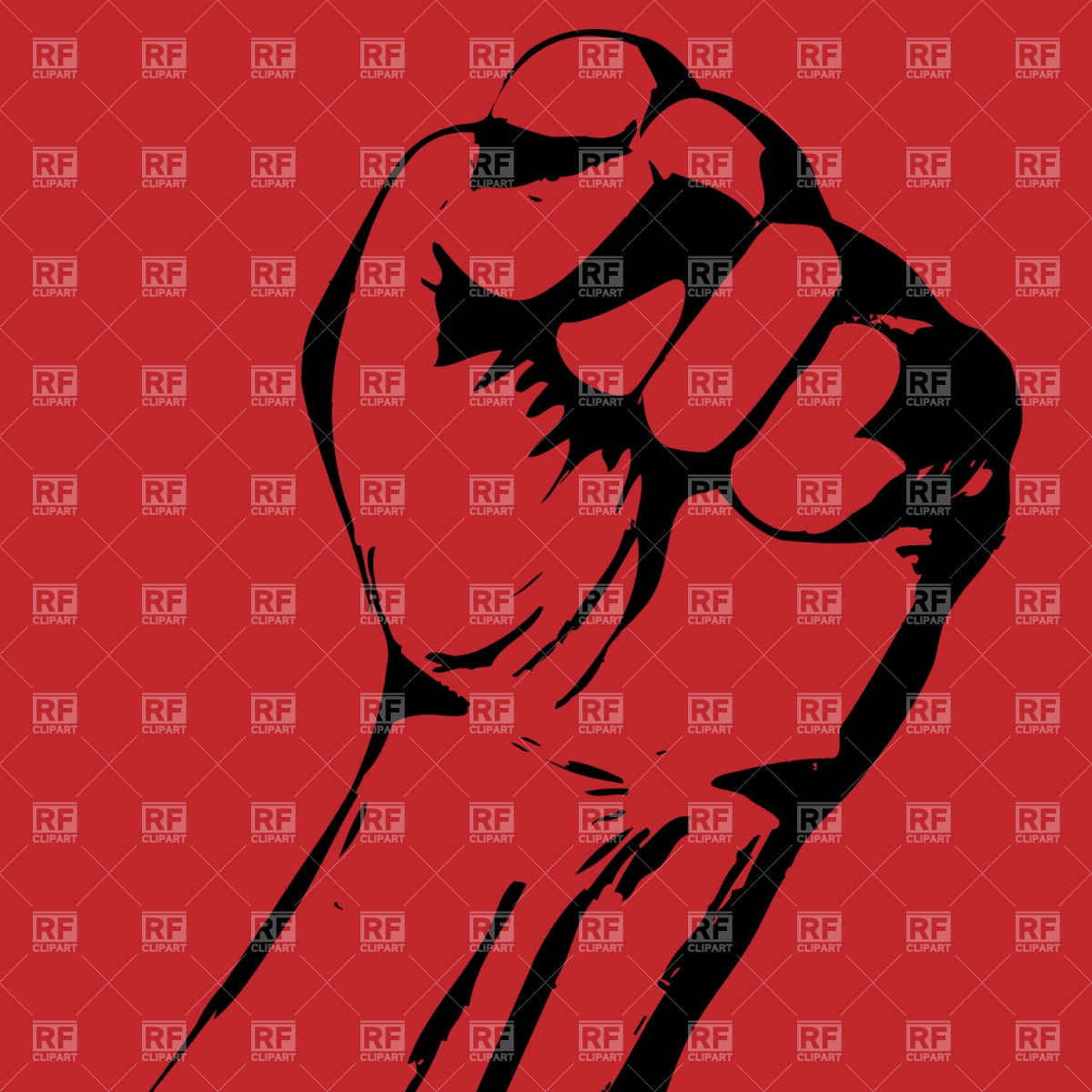 1200x1200 Tight Fist Vector Image Vector Artwork Of Backgrounds, Textures