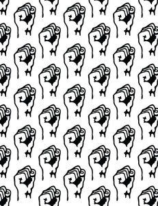 231x300 Clenched Fist Vector Background Public Domain Vector Seamless