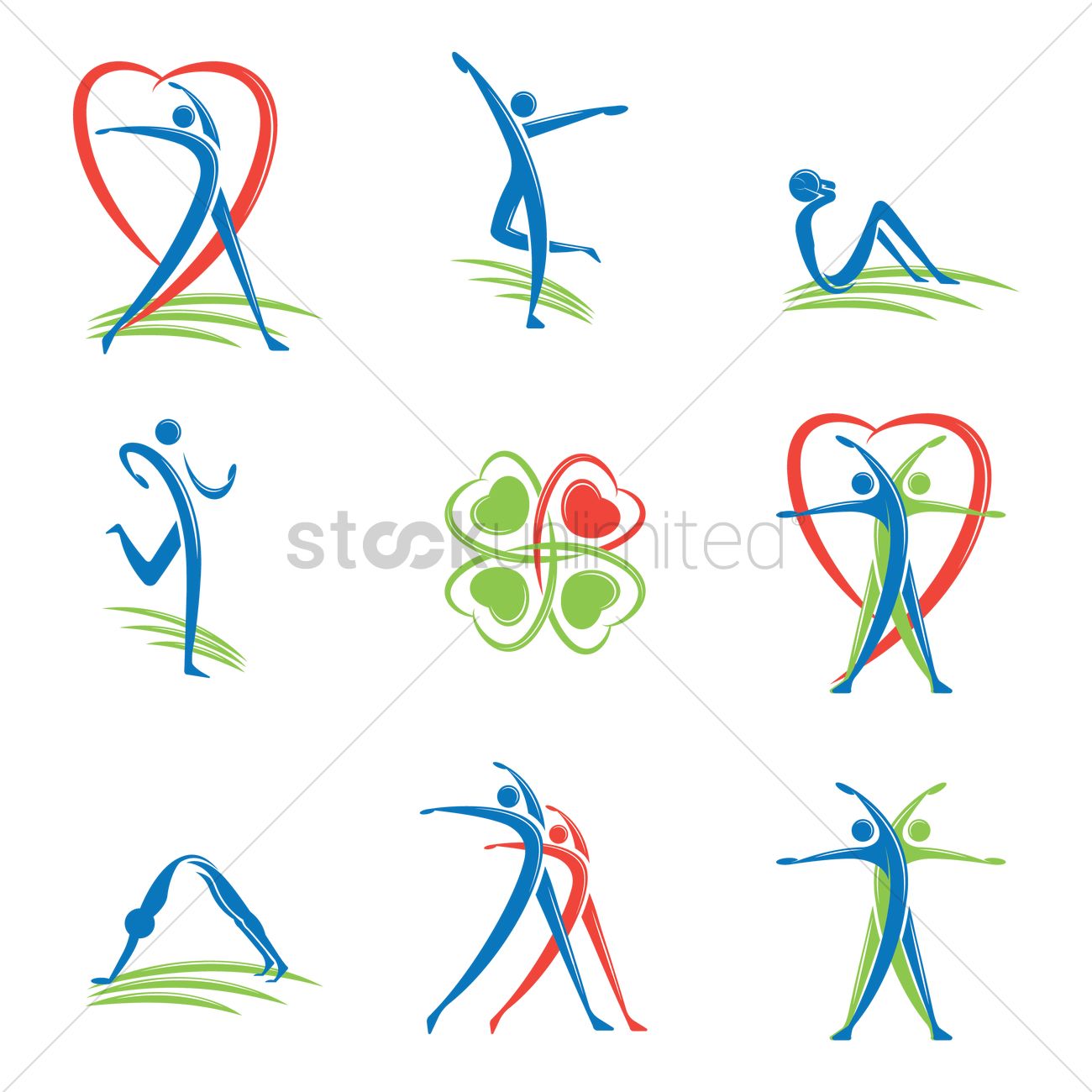 1300x1300 Fitness Logo Vector Image