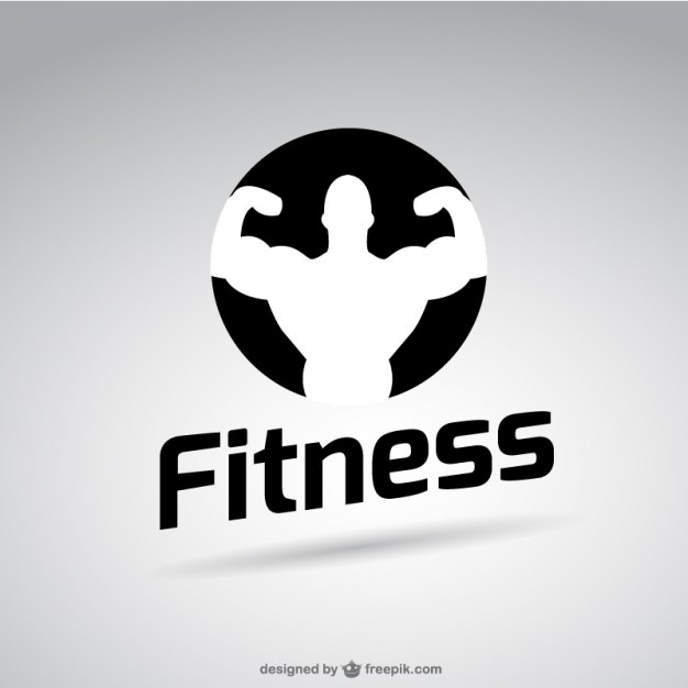 626x626 Black And White Fitness Logo Vector Free Download
