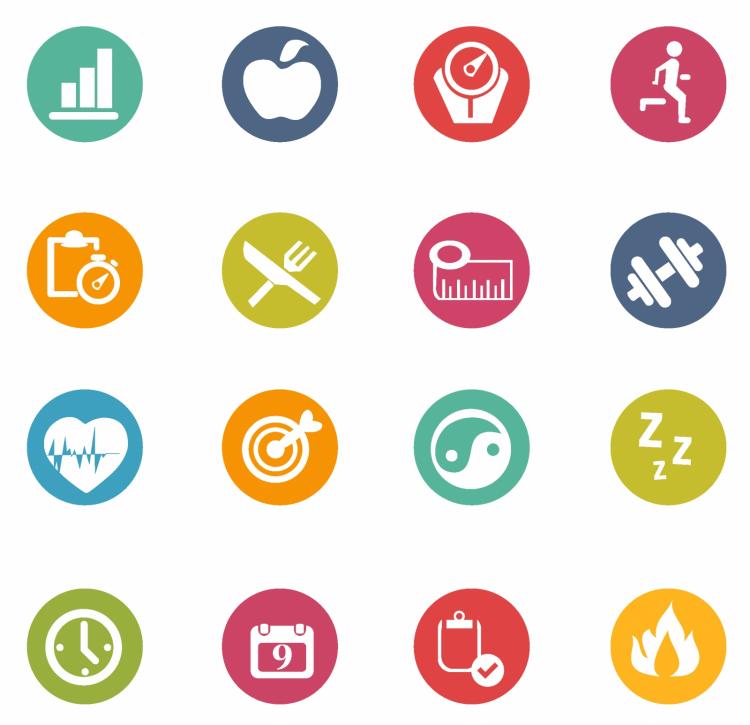 750x725 Fitness Icons Free Vector 4vector