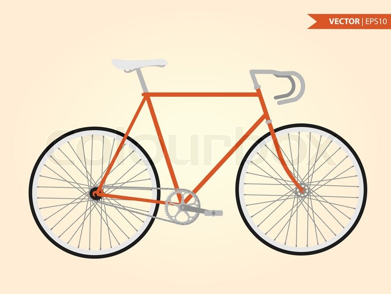 800x601 Fixed Gear Bicycle Stock Vector Colourbox