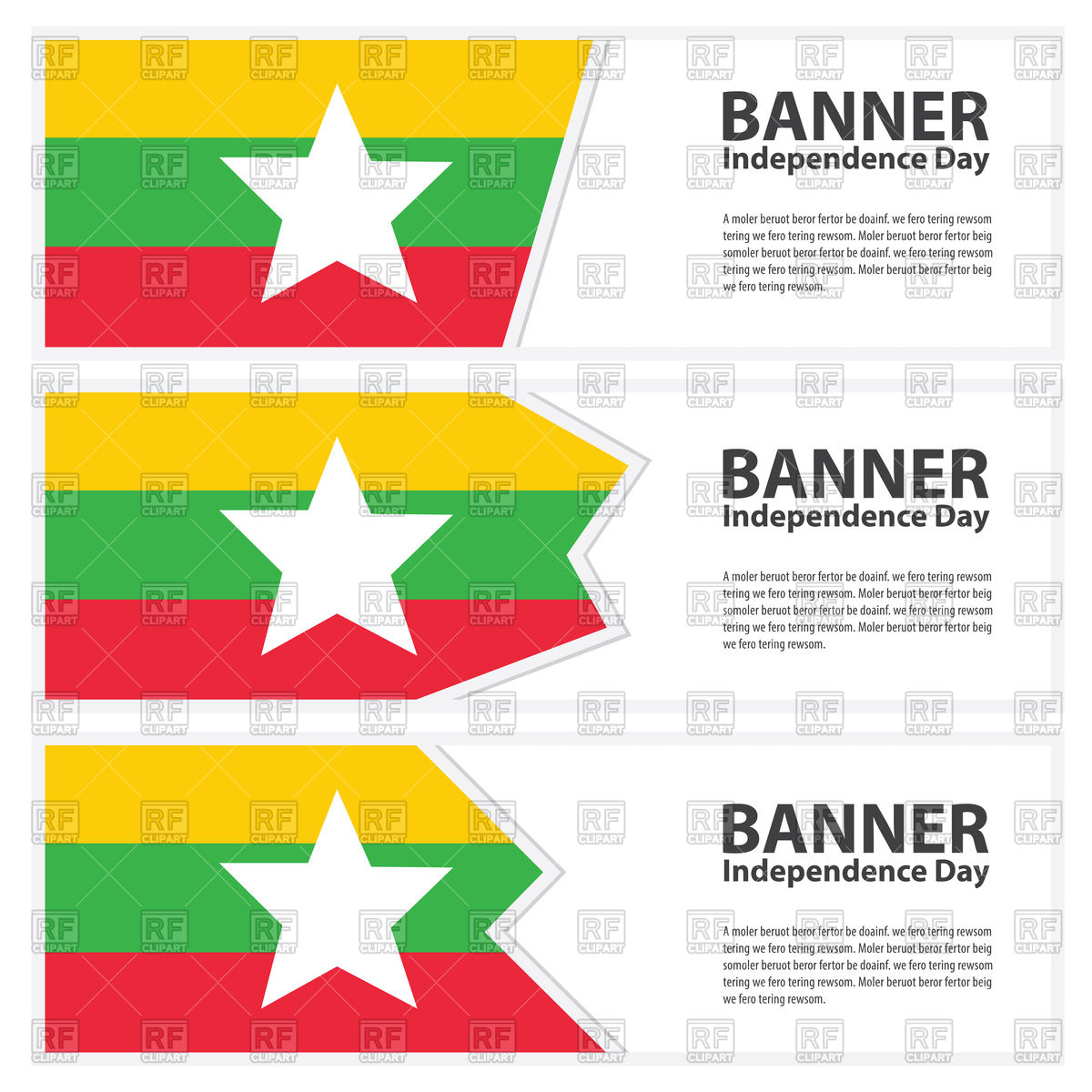 1200x1200 Myanmar Flag Banners Vector Image Vector Artwork Of Objects