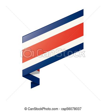 450x470 Costa Rica Flag, Vector Illustration On A White Background Vectors