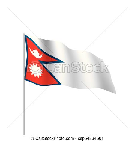 450x470 Nepal Flag, Vector Illustration On A White Background Vector