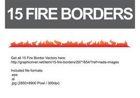 286x200 Flame Border Free Vector Art