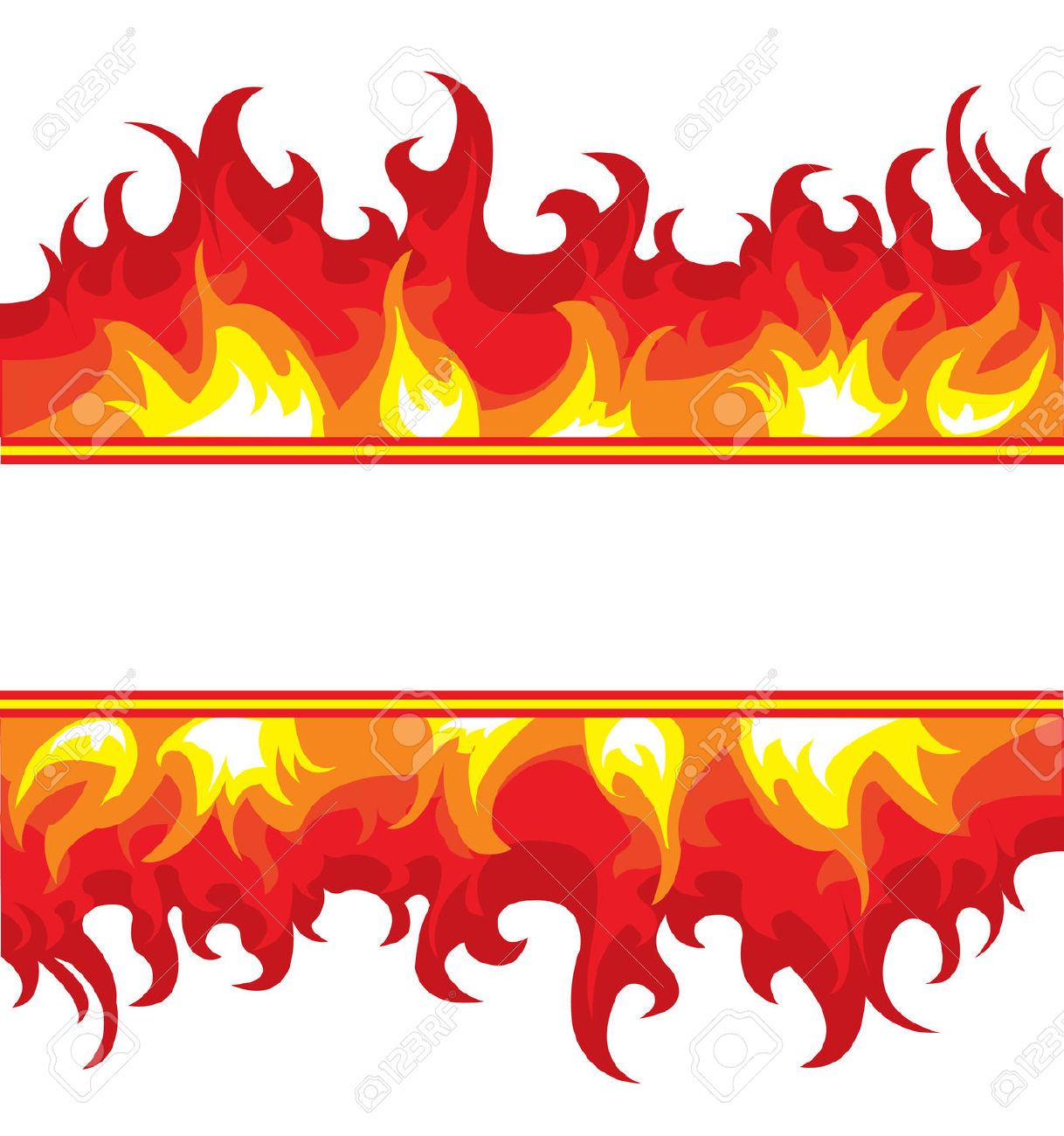 Cartoon Fire Border Flame Divider Bright Fire Flames - vrogue.co
