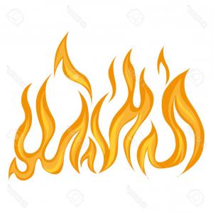 300x300 Photostock Vector Set Of Fire Seamless Border Vector Illustration