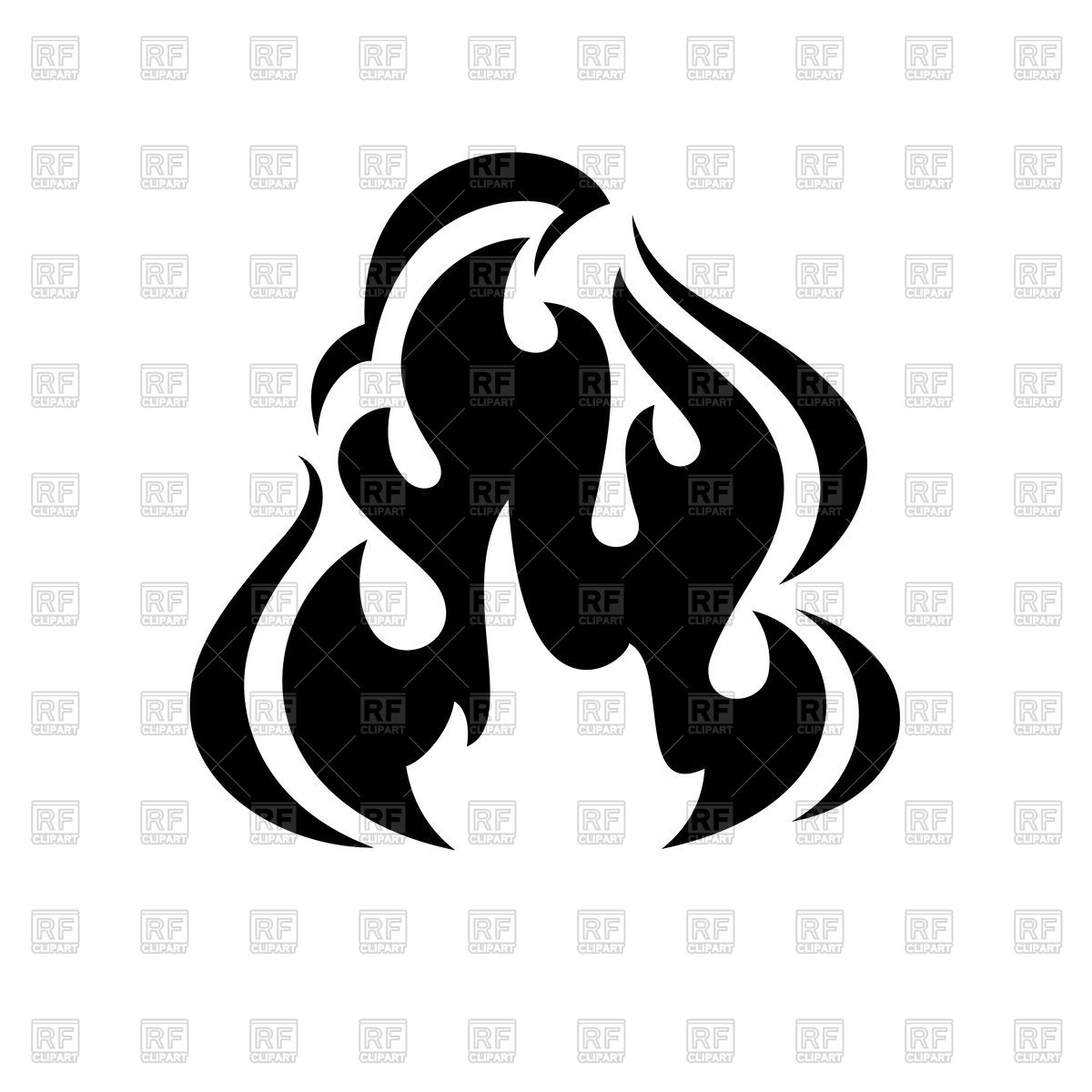1200x1200 Fire On White Background