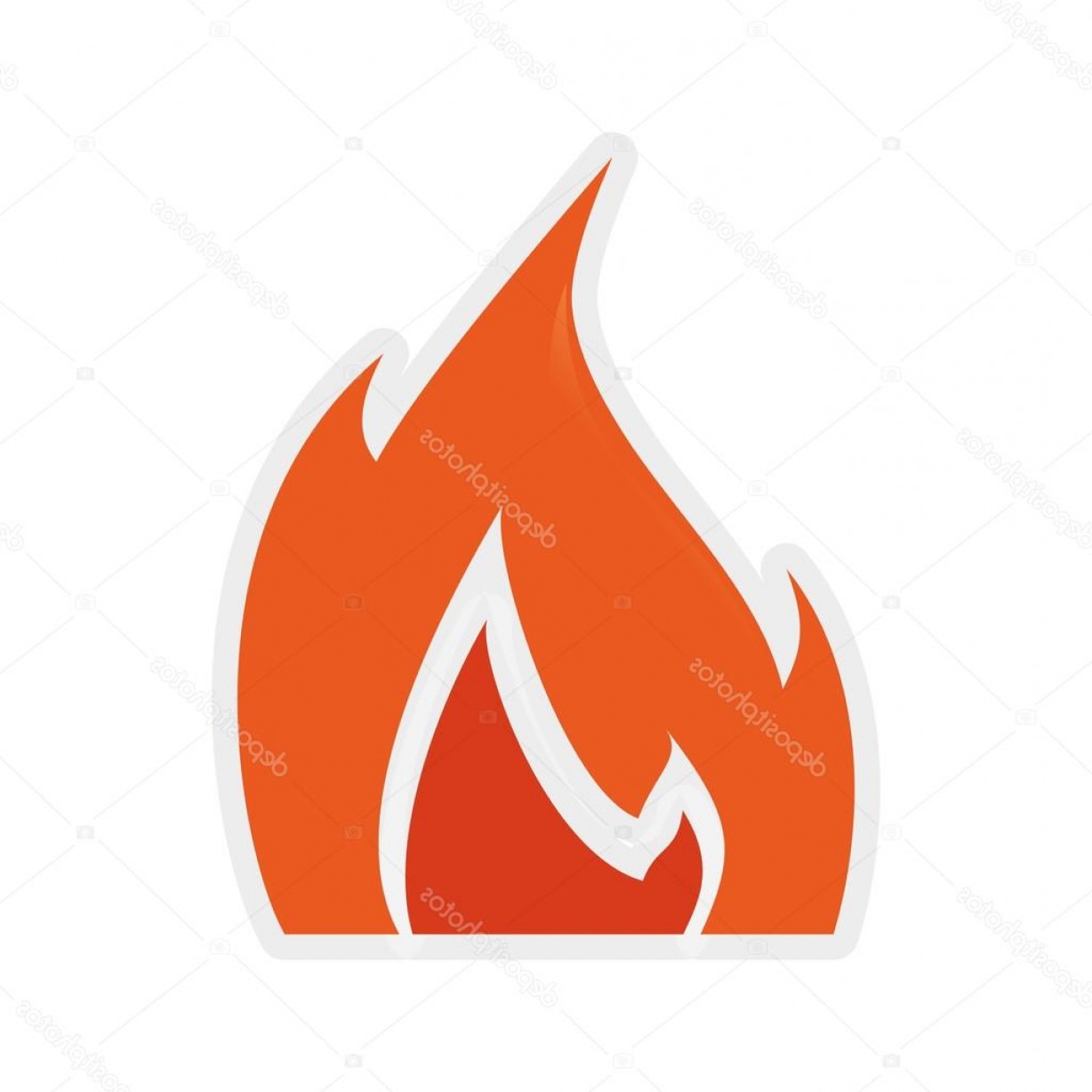 1228x1228 Stock Illustration Flame Icon Fire Design Vector Orangiausa
