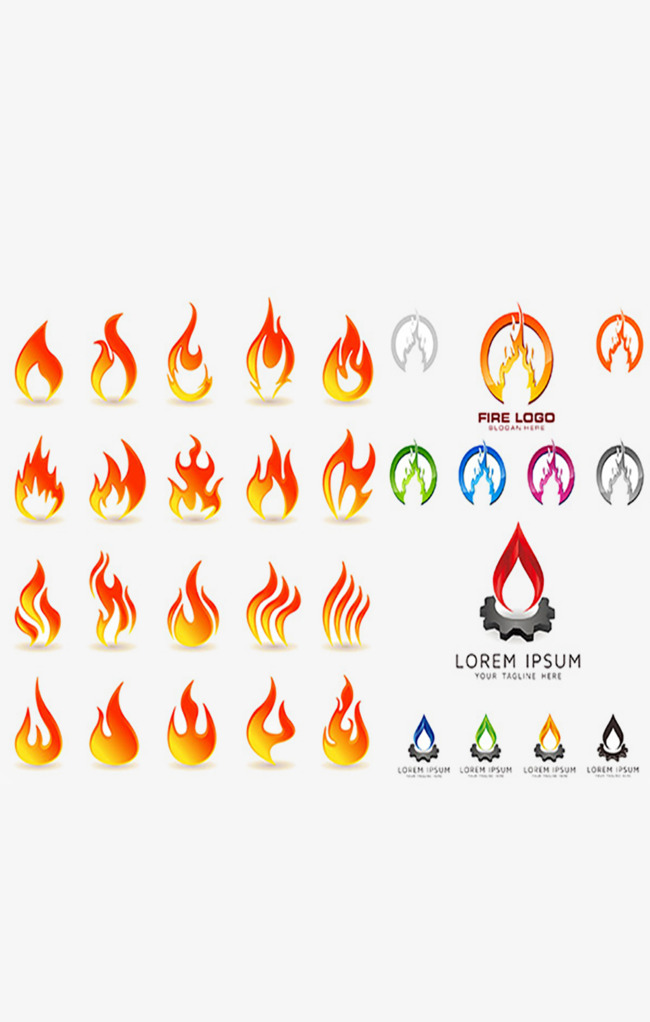 650x1022 Flame Logo Vector Material, A Small Flame, Fire, Chafing Dish Png