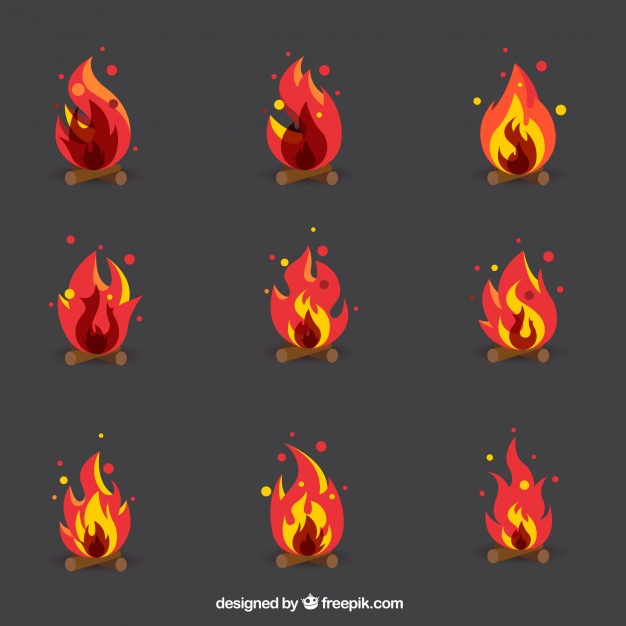 626x626 Ai] Collection Of Flames Vector Free Download