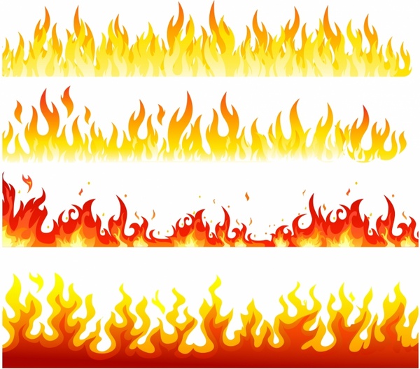 600x527 Seamless Flame Free Vector In Adobe Illustrator Ai ( .ai