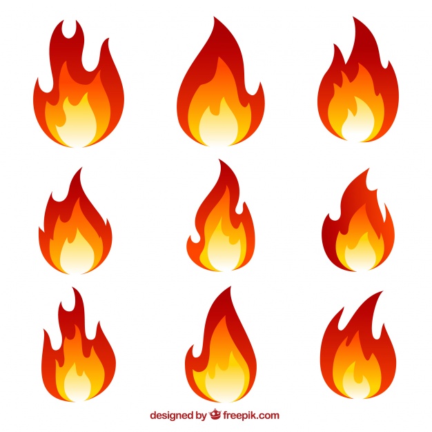 626x626 Collection Of Flames Vector Free Download