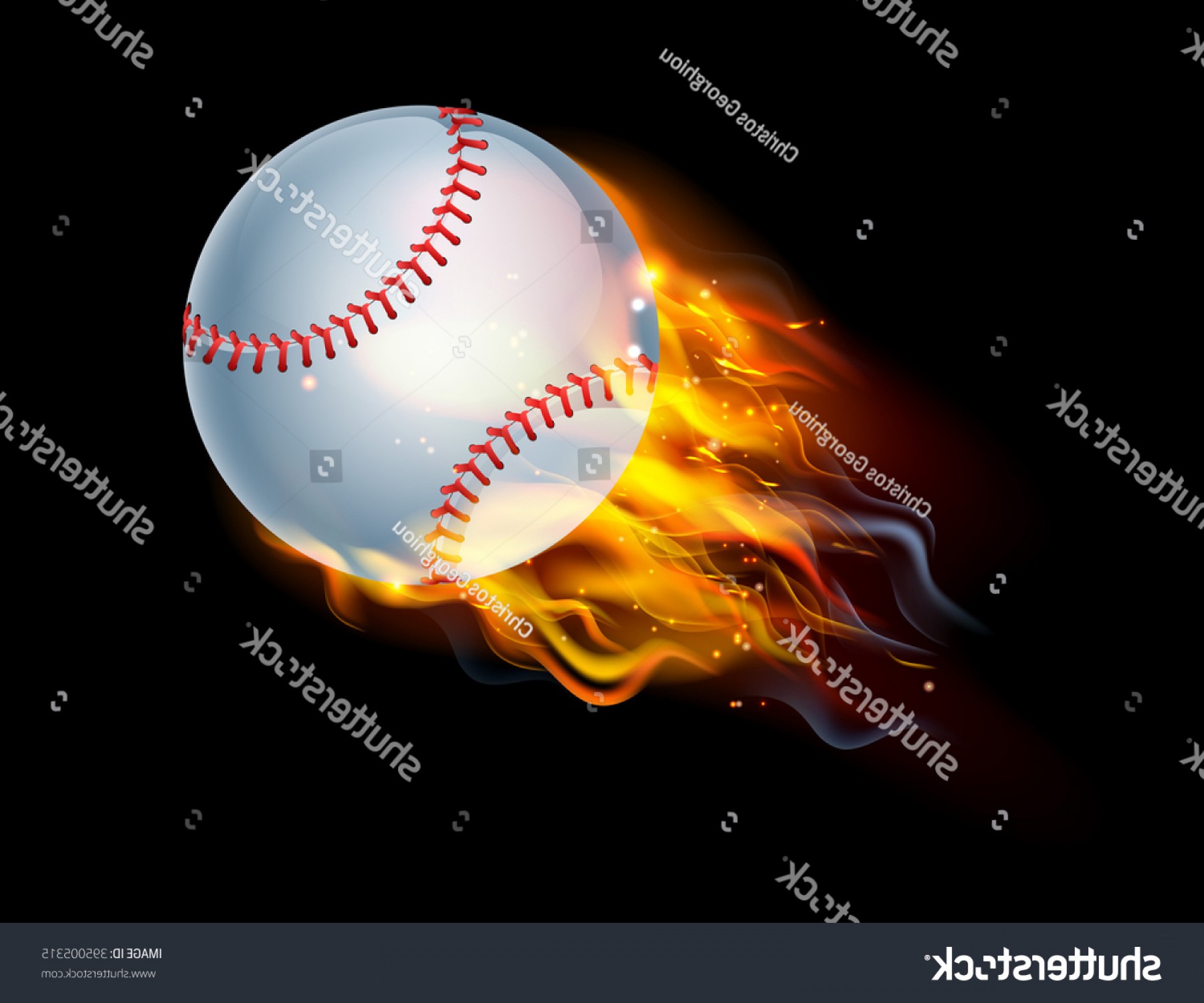 1800x1501 Flaming Baseball Ball On Fire Flying Rongholland