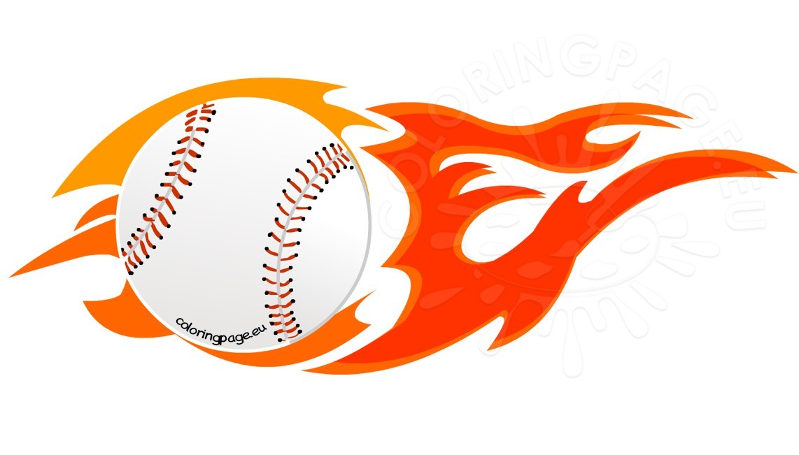 1142x651 Collection Of Flaming Baseball Clipart High Quality, Free